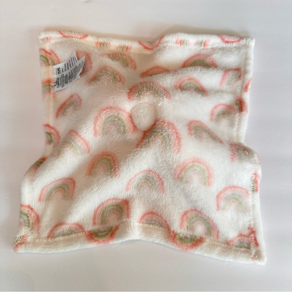 Baby Essentials Pink Elephant Plush White Lovey Security Blanket Rainbows 2023 - Picture 9 of 14